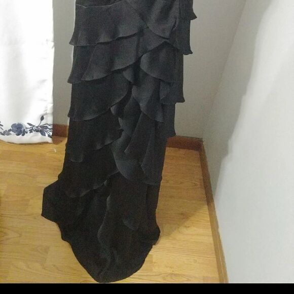 NWT Jade black one shoulder chiffon special occasion 10 - Picture 3 of 13